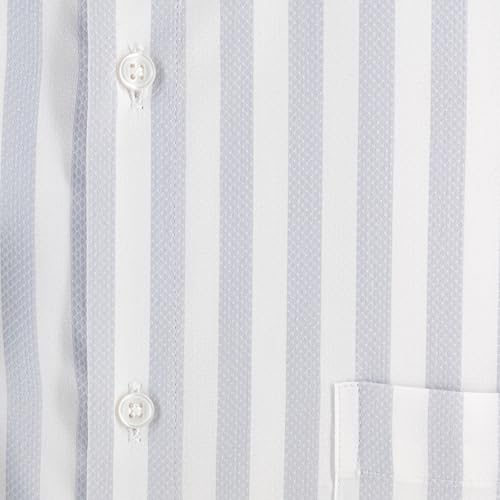 Image of 7-DAYS Men's Premium Striped Formal Shirt - Cotton Rich, Regular Fit, Full Sleeve, with Pocket, Wrinkle Resistant - Stylish Office & Everyday Wear.