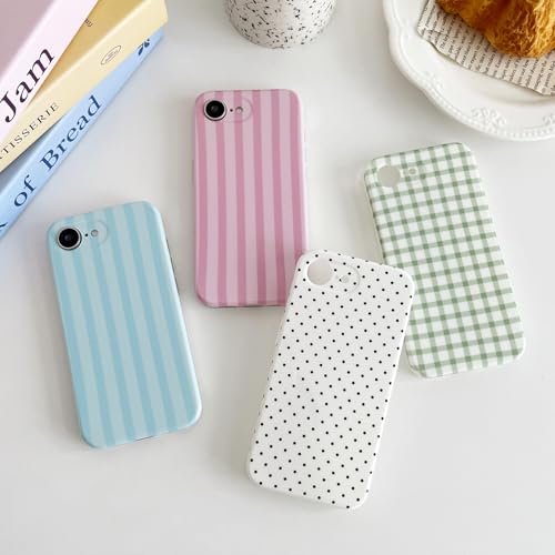 Couverture de protection iPhone 17e rose flexible TPU motif rayures - 2