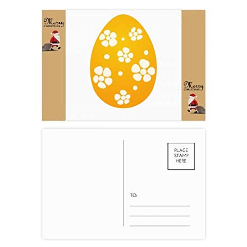 Cartes postales œufs de Pâques jaune lot de 20 en papier premium illustré