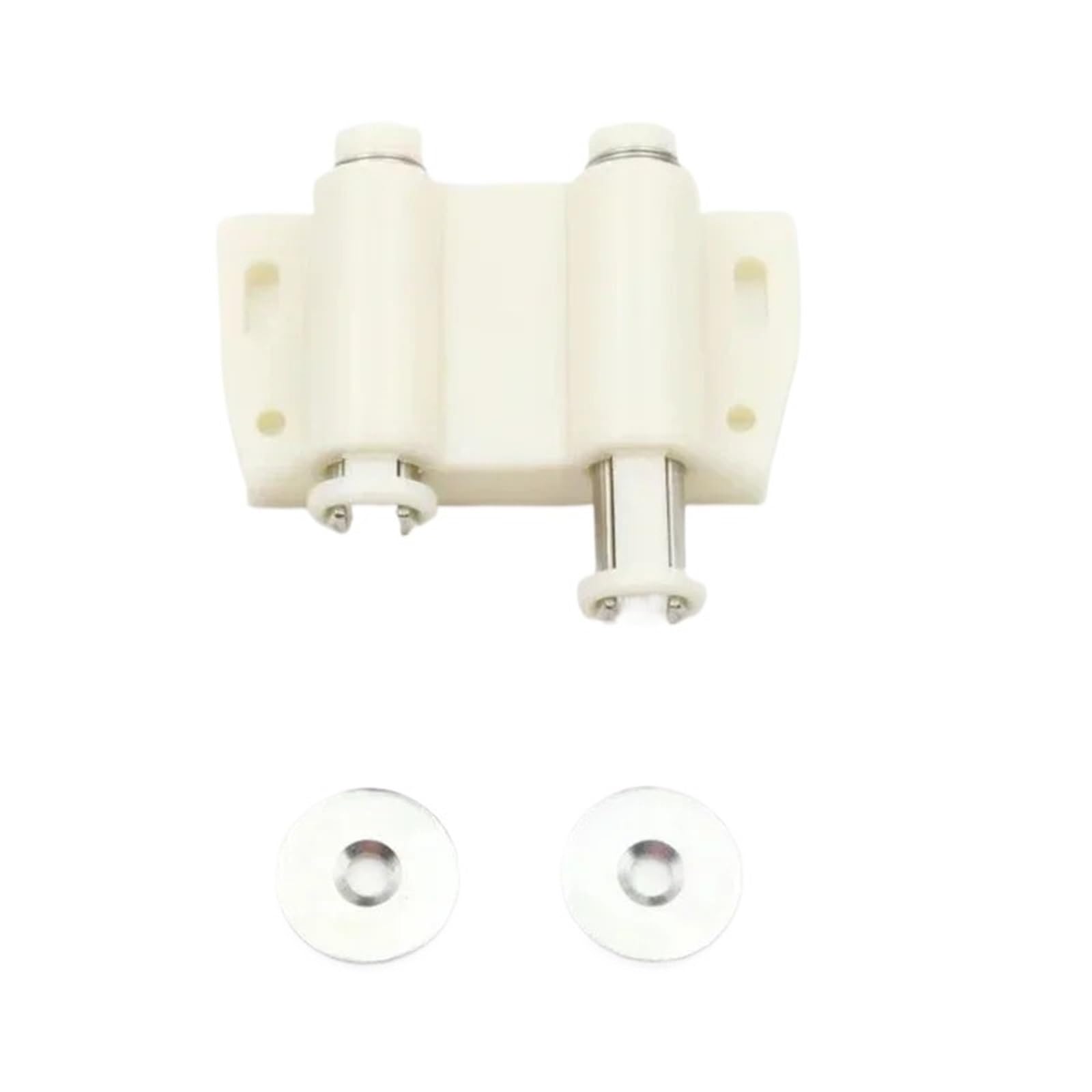 16pcs Cabinet Stopper Strong Magnetic Push to Open Touch Catch Stop Quiet Damper Buffer Kitchen Cupboard Door Magnet Invisible Handles for Cabinets and Bookcases(Double White)
