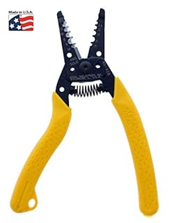 IDEAL Electrical 45-418 Premium Reflex T Stripper - 6-14 AWG solid, 8-16 AWG stranded, Wire Stripper, Plier Nose, Textured Grips