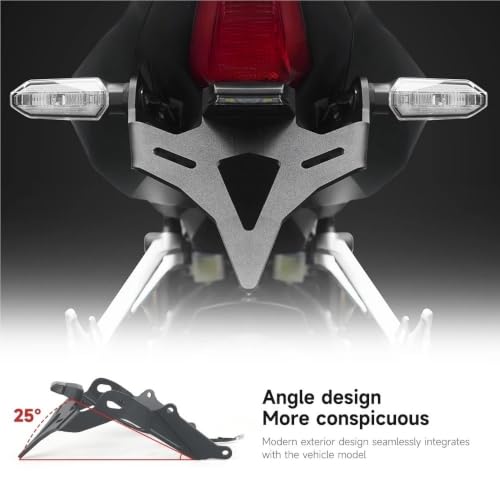Support plaque immatriculation arrière moto CB650R à queue courte