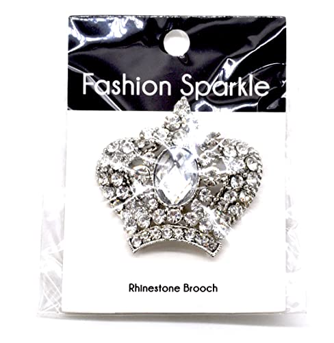 Rhinestone Corona Broche anticaída para sujetar pañuelos con estilo 6