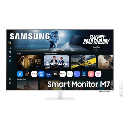 Samsung Smart Monitor M70F 32'', 60Hz, Dalle VA, 4K (3840x2160), 4ms, 3000:1, Inclinable, 2xHDMI (2.0), Display Port (1.4), Port USB-C avec Charge 65W, Couleur...