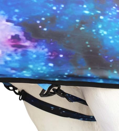 Image of XL Horse Medium Horse Comfort Stretch Full Body Neck Sheet Slinky Sleazy Galaxy 521MW06