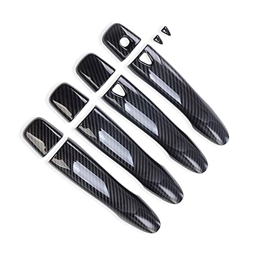 Couvre-poignée de porte Nissan Note protection ABS style fibre de carbone
