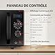Toshiba Mikrowelle 900 W, 23 l, MW2-AG23P (BK) mit Grillfunktion 1050 W, 8 automatische Menüs, ECO-Funktion, Drehteller mit Positionsspeicher, Schwarz