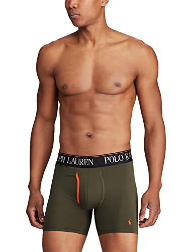 Image of POLO RALPH LAUREN Men's Underwear Boxer Briefs Pack, 3-Pack, 4D Flex Cooling Microfiber Underwear, Wicking Boxer Briefs