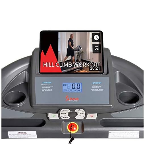 Sunny Health & Fitness T7643 Heavy Duty Walking Treadmill with 350 lb