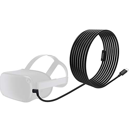NEWZEROL Total 6M / 20Ft Link Câble de Données Stable de Type C Compatible pour Oculus Quest/Quest 2, Câble d'extension avec Puce D'amplificateur de Relais et Câble USB 3.2 Gen 1 (Câble Uniquement)