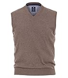 pullunder braun herren 601 Redmond Herren Melange Pullunder unifarben Hoher 100% Baumwolle