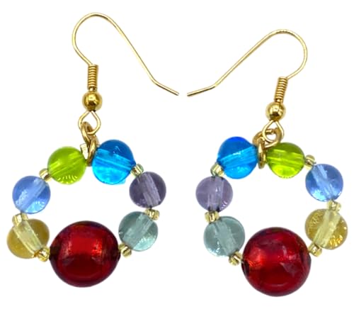 Boucles d'oreilles en verre de Murano Antica Murrina Venitiana un bijou poétique
