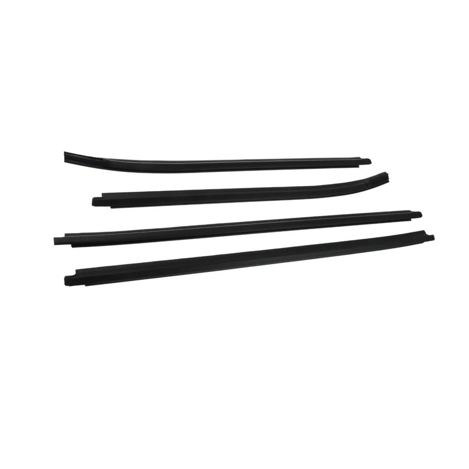 4Pcs Car Window Weatherstrip Black for Toyota for Hilux for Vigo 4-Door Pickup 2004-2015 68161-0K010 68162-0K010 Rubber