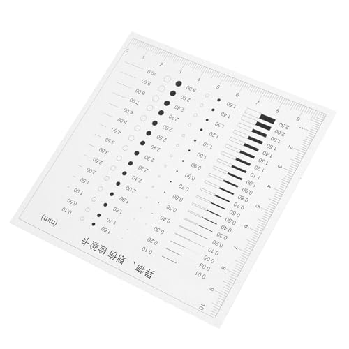 PRETYZOOM High Precision Gauge Measure Ruler Scale Ruler Inspection Tool Crack Detector Scratch Detection for Industrial Use