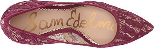 Image of Sam Edelman Hazel Cranberry /Nude Botanical Lace Women's Shoes (10 B(M) US)