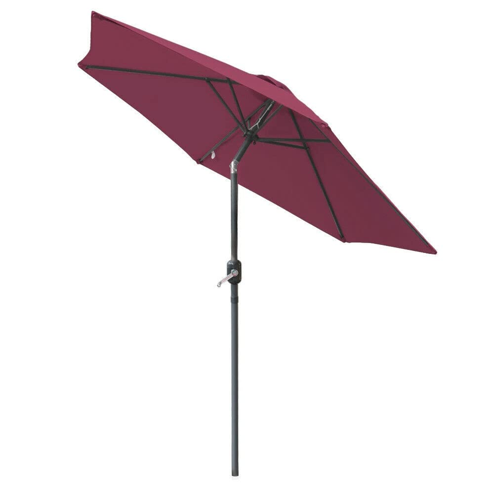 GLETSF Garden parasols Portable parasols 9-Feet Patio Umbrella Outdoor Garden Table Umbrella with Crank, Portable Sun Shelter for Market Deck Porch Backyard Pool S Out,