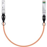 Vista 32 de H!Fiber SFP+ Cable 10G SFP+ DAC, 0.8 ft (0.82 pies), cable Twinax de cobre de conexión directa pasiva para Cisco SFP-H10GB-CU0.25M, Ubiquiti UniFi