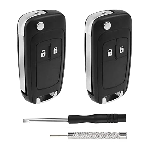 2 Piezas Carcasa de Llaves de Coche BouGPeng Compatible con Chevrolet y Opel Vauxhall Cover