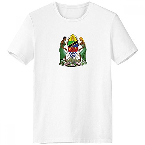 Cadeau Homme T-shirt Tanzanie Blanc pour Passionné d'Afrique