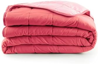 Bassetti Double Reversible Quilted Quilted Quilted Bedspread for Between Seasons in Microfibre 90 g Filling (Double 255 x 260 cm) (Coral Red)