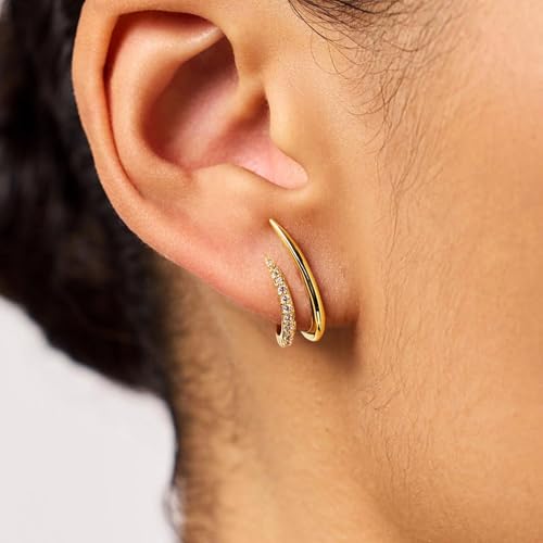 Gold Earrings for Women Trendy 14K Gold Plated Stud Earrings Dainty Minimalist Simple Hypoallergenic Earrings Jewelry Gift for Her2