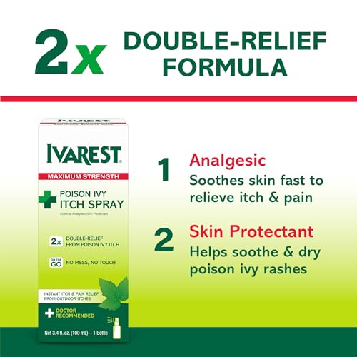 image for Ivarest Poison Ivy Itch Spray, Poison Ivy Spray, Poison Ivy Treatment,