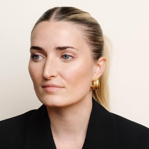 Chunky Vintage Hoop Earrings – Gold Statement Jewelry for Women2