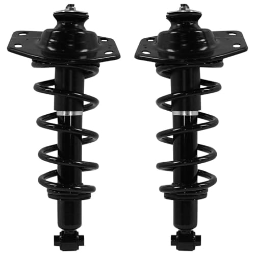 Image of Detroit Axle - 4pc 3.6L Rear Struts Kit for 2010 Chevrolet Camaro, 2 Struts with Coil Spring 2 Upper Control Arms Assembly Replacement Suspension Kit