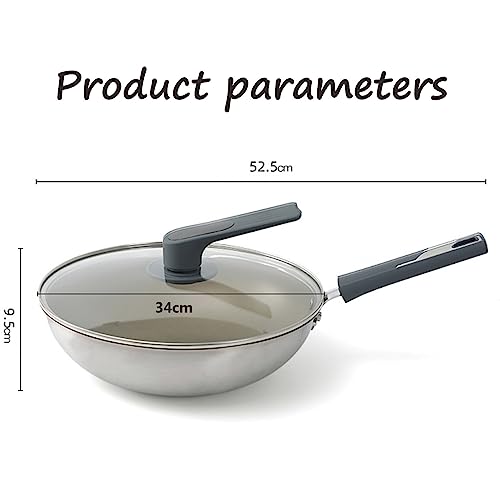 Wok de Cerámica Antiadherente con Mango de Acero Inoxidable miniatura 6