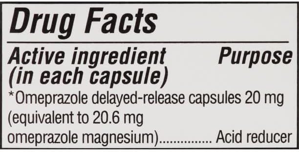 Equate - Omeprazole Magnesium 20.6 mg, Acid Reducer, Delayed Release, 42 Capsules by Equate