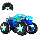 Hot Wheels Monster Trucks 1:15 Scale Mega-Wrex Alive Battery-Powered RC Vehicle with Lights & Sounds