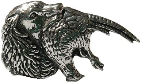 Spaniel & Pheasant Cufflinks and Tie Bar Slide Gift Boxed Set 337, Metal