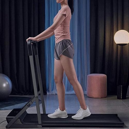 Image of Folding Treadmill, 2 in 1 Under Desk Electric Running Machine with Bluetooth & LED Screen, Portable Walking Machine for Home, Office,Gym