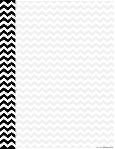 Barker Creek Conjunto de papel de designer para computador, chevron e pontos, 200 folhas (50 de cada