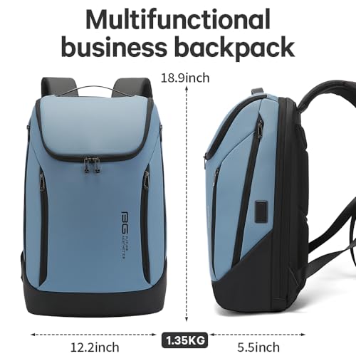 BANGE Backpack Business Smart Backpack Waterproof fit 15.6 Inch Laptop Backpack with USB Charging Port,Travel Durable Backpack