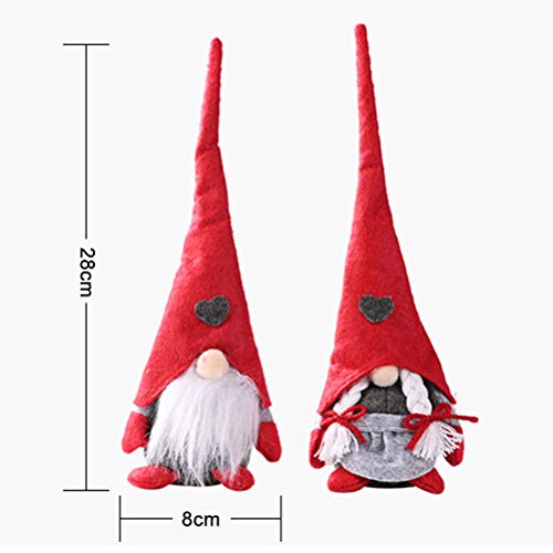 Ahagut Figure di Elfi di Peluche 2 Pezzi GNOME