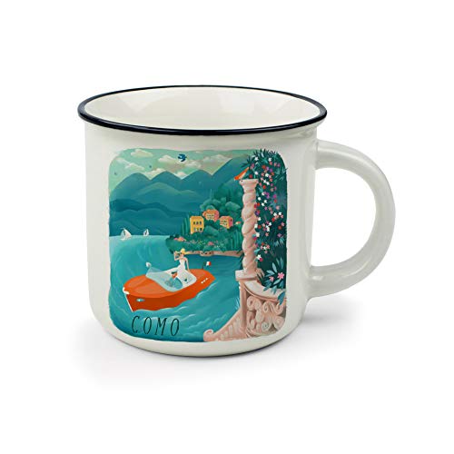 Legami - Taza Cup-puccino, Tema Como, de Porcelana New Bone China, Taza Desayuno, Ciudades del Mundo, Taza Café Té, Apta para Lavavajillas, Diámetro 10 cm, Capacidad 350 ml Legami - Taza Cup-puccino, Tema Como, de Porcelana New Bone China, Taza Desayuno, Ciudades del Mundo, Taza Café Té, Apta para Lavavajillas, Diámetro 10 cm, Capacidad 350 ml