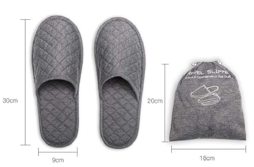 Portable Travel Slipper Spa Hotel Open Toe Sandals Non Disposable Foldable Shoes Guest Indoor House Room Business Trip Party Washable Footwear with Bags2