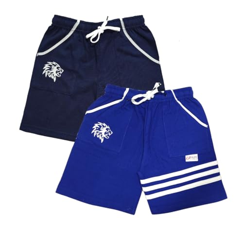 Image of TICOSS Boys Pack of 4 Cotton Blend Striped Shorts
