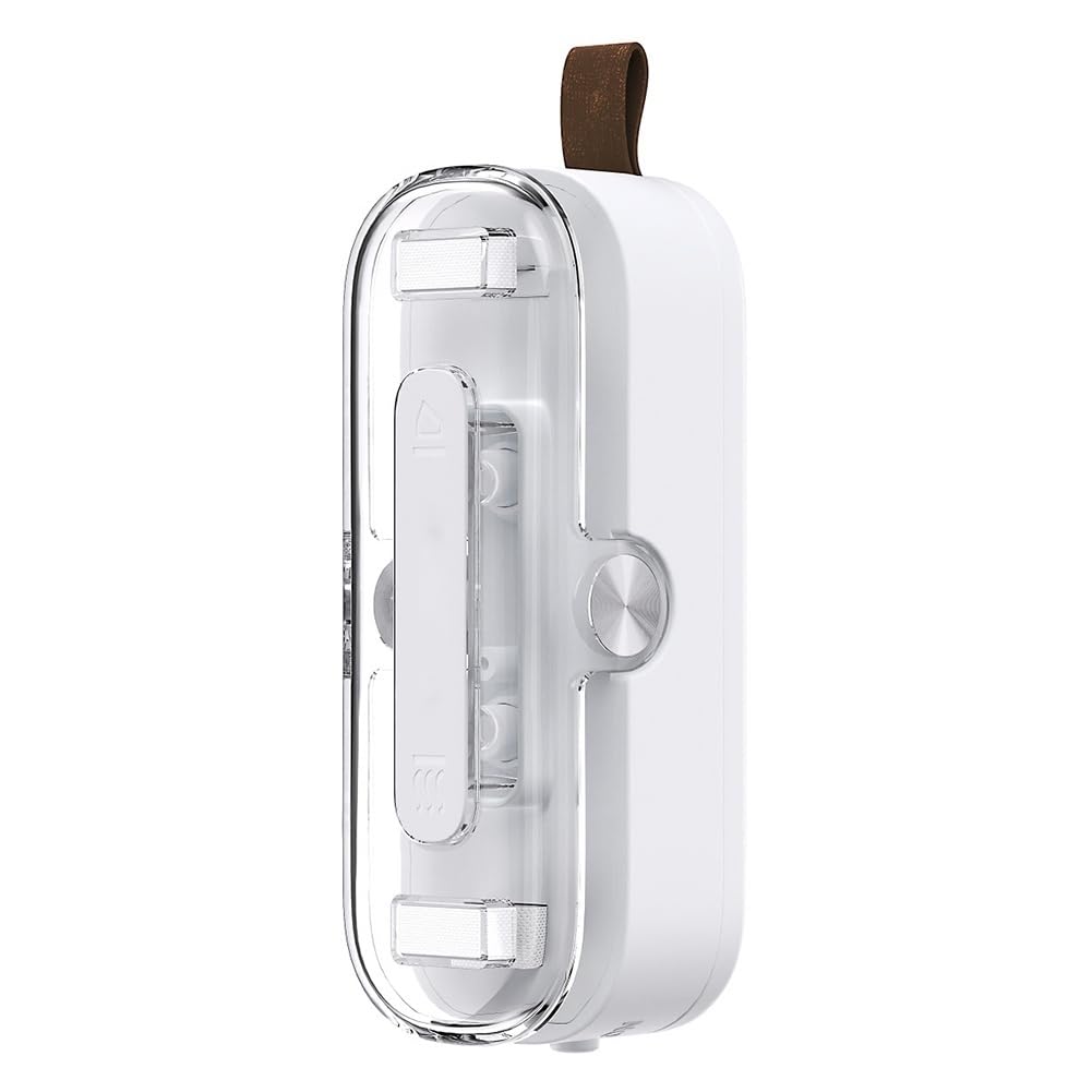 Aundhegrtt Mini Bag Sealer Handheld Portable Heat Sealing Machine Magnetic Closure& Cutter, Food Snacks Packaging Resealer,1PC B
