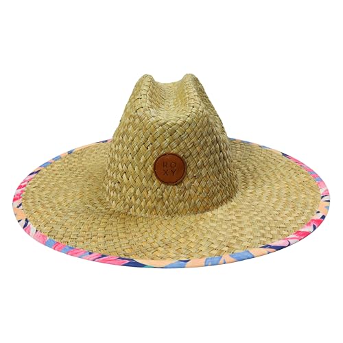 Roxy Girls Pina to My Colada Straw Panama Hat – 100% Straw Wide Brim Summer Hat3