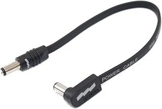 EBS DC1-18 Flat Power Cable - 18 Centimeter, Angled-Straight