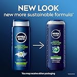 NIVEA MEN Maximum Hydration Body Wash for Dry Skin, Aloe Vera Enriched, 3-in-1 Moisturizing Body Wash, Face and Hair, Paraben Free, Vegan Formula, 16.9 Fl Oz Bottle, Pack of 3 - Image 2