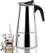 Osaka French Press Coffee and Tea Maker – Patent-Pending, Vacuum Insulated Stainless Steel Mesh Filter with Over-Extraction Prevention & Thermal Shock Proof Glass, Large 8 Cup (1 Liter,34oz) (Silver)