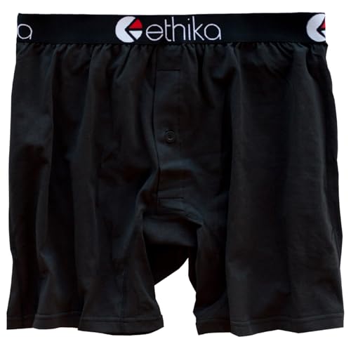 Calzoncillos bóxer alternativos Ethika BlackOut para hombre en color negro