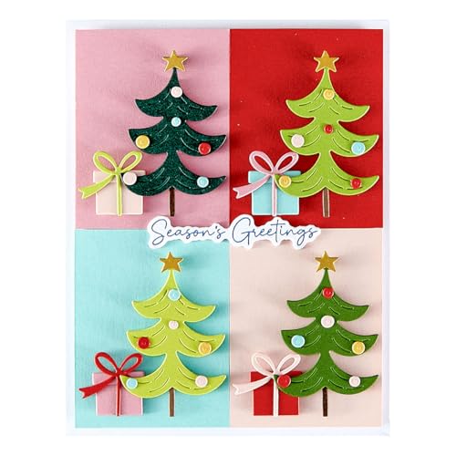 Ensemble Merry Messages plaque et matrices Wonderland pour scrapbooking - 4