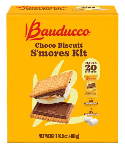 Bauducco Choco Biscuit S’mores Kit – Individually Wrapped Packs w...