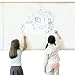 Cusfull 35.4" x 78.7" Wall Sticker Wall Paper Whiteboard Sticker Self-Adhesive Chalkboard Contact Paper for Home,Office & Decor-White