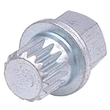 Wheel Lock Key Anti-Theft Lug Nut Screw ABC4/15PT Compatible for VW Volkswagen Audi (15 Pointed Splines)