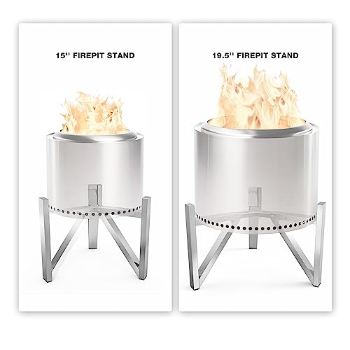 Onlyfire Feuerstellen Ständer für Solo Stove Ranger 38,1 cm und Bonfire 49,5 cm Feuerstelle, Edelstahl Feuerschalen Zubehör, Outdoor Kamin Werkzeuge – Bild 4